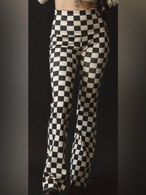 Hell Babes Reckless Lounge Pant -Checker Size Small
